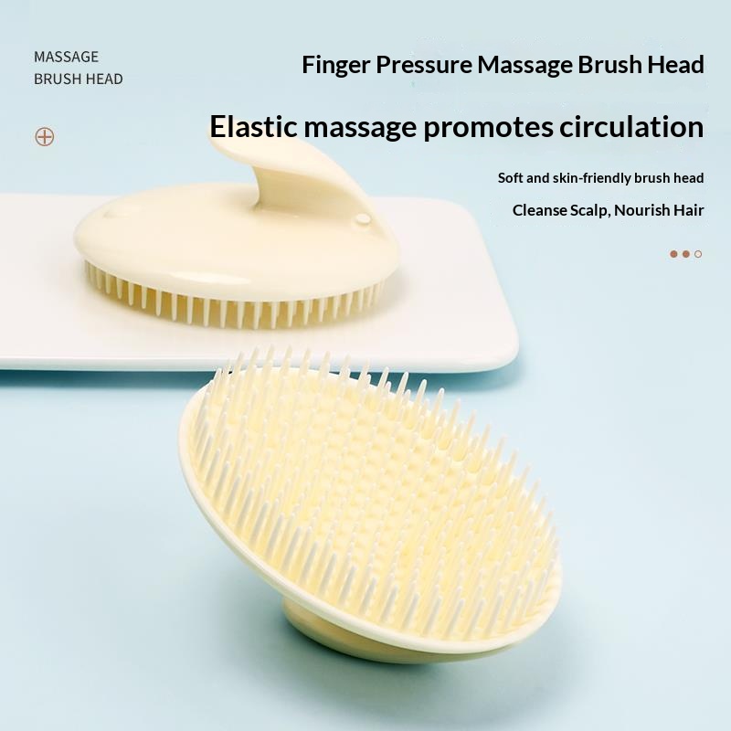 Hair Care Products - Soft Silicone Scalp Massager Shampoo Brush
