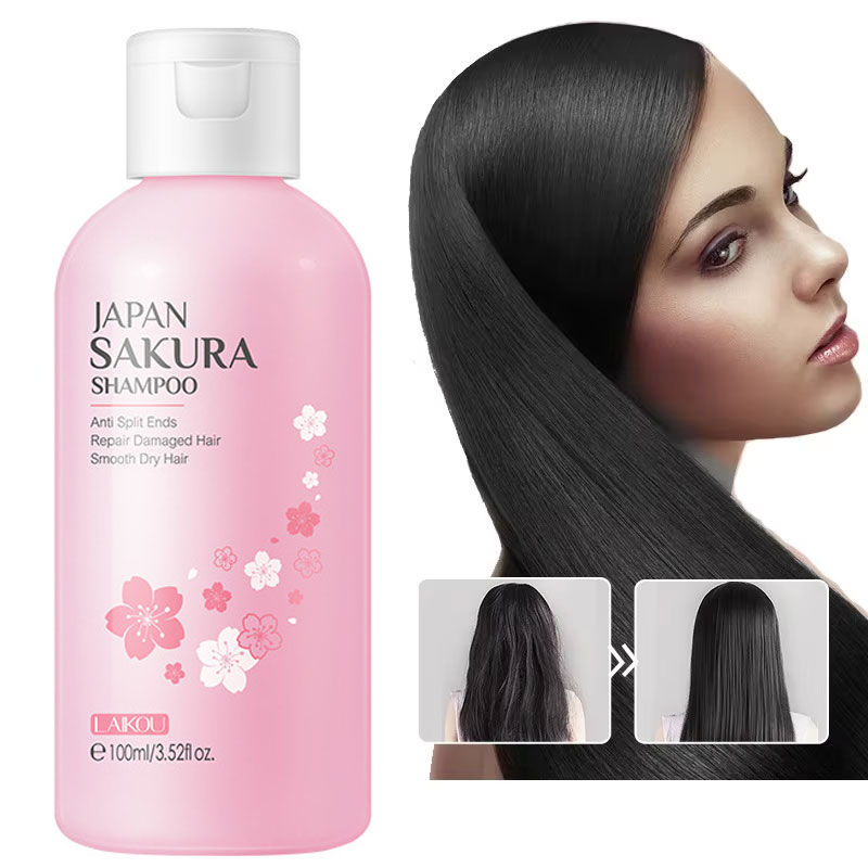 Hair Care Korean Products - LAIKOU Japan Sakura Shampoo Repair Damaged