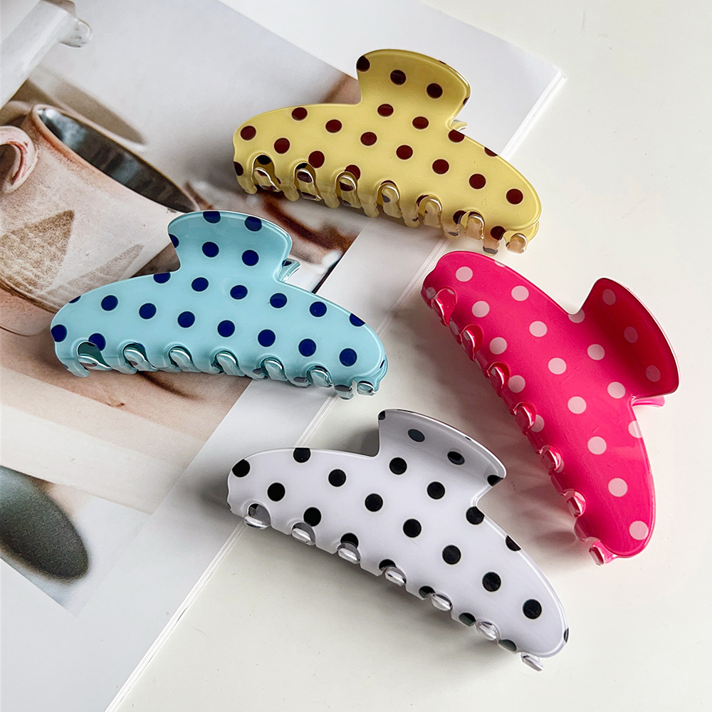 Hair Care Lotion - Korean Elegant Cream Polka Dot Semi