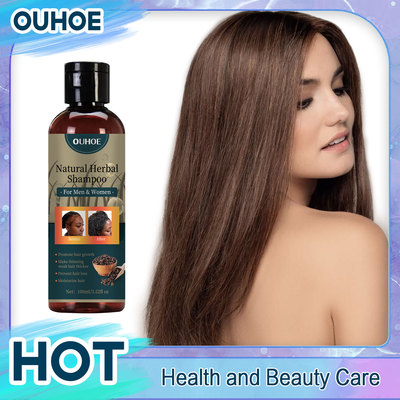 OUHOE Hair Growth Shampoo Anti - огляд і ціна Hair Care Dandruff