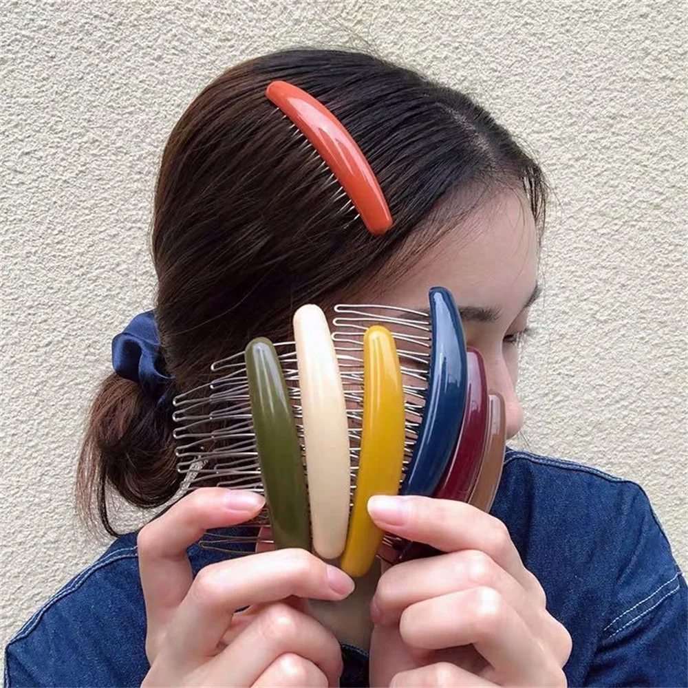 Solid Color Women Banana Comb  - огляд і ціна Hair Care Korean Products