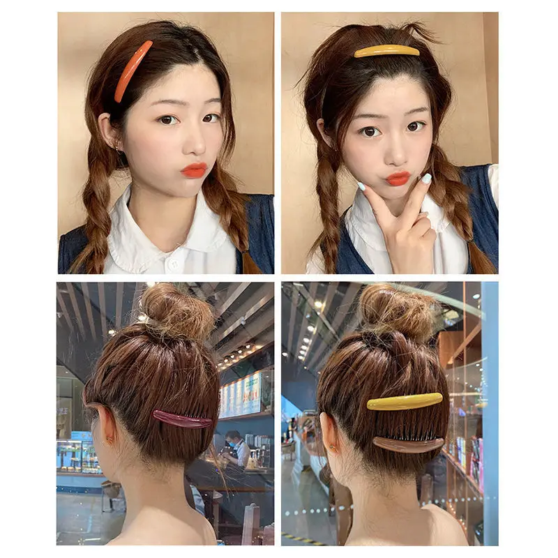 Solid Color Women Banana Comb  - огляд і ціна Hair Care Korean Products