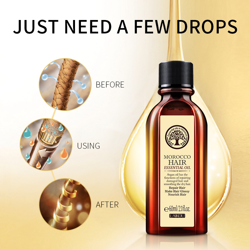 60ML Hair Care Moroccan Pure A - огляд і ціна Hair Care Korean Products