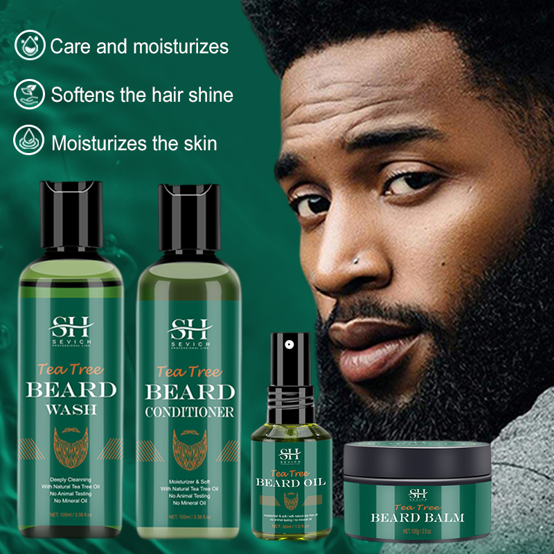 Tea Tree Beard Oil Set For Men - огляд і ціна Hair Care Organic