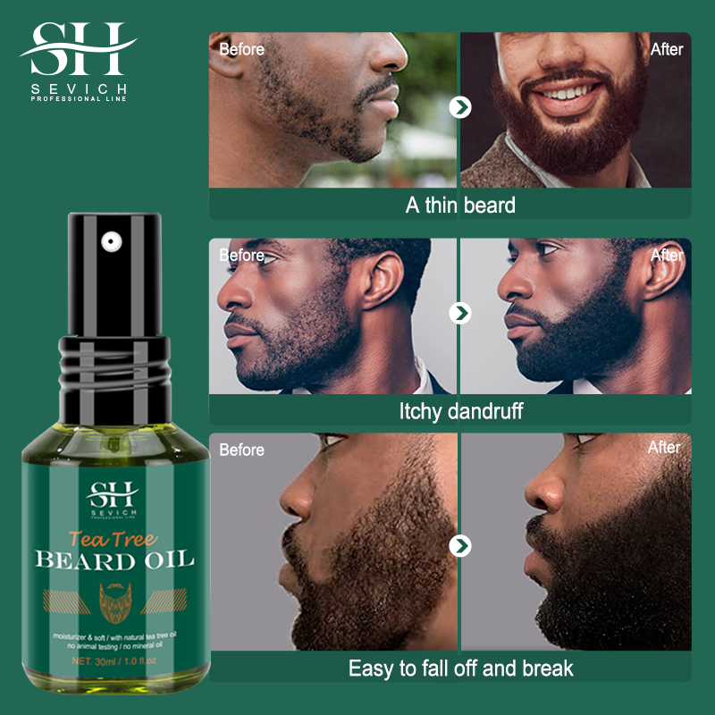 Tea Tree Beard Oil Set For Men - огляд і ціна Hair Care Organic