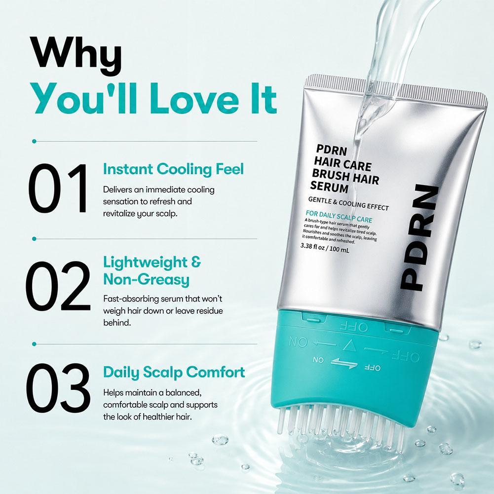PDRN Hair Care Brush Hair Seru - огляд і ціна Hair Care Korean Products